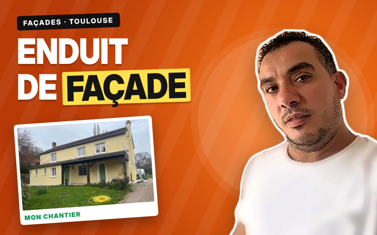 Enduit de façade à Lacaugne