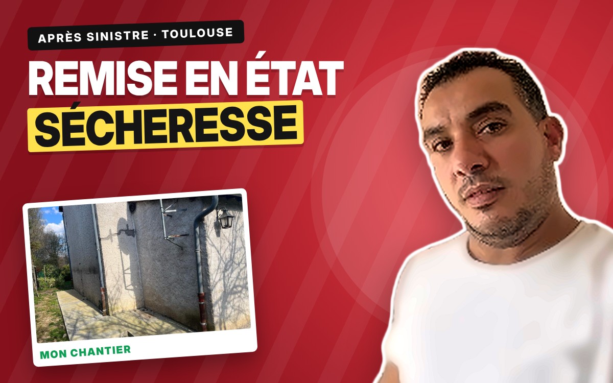 Remise en état après sinistre sécheresse à Lacaugne