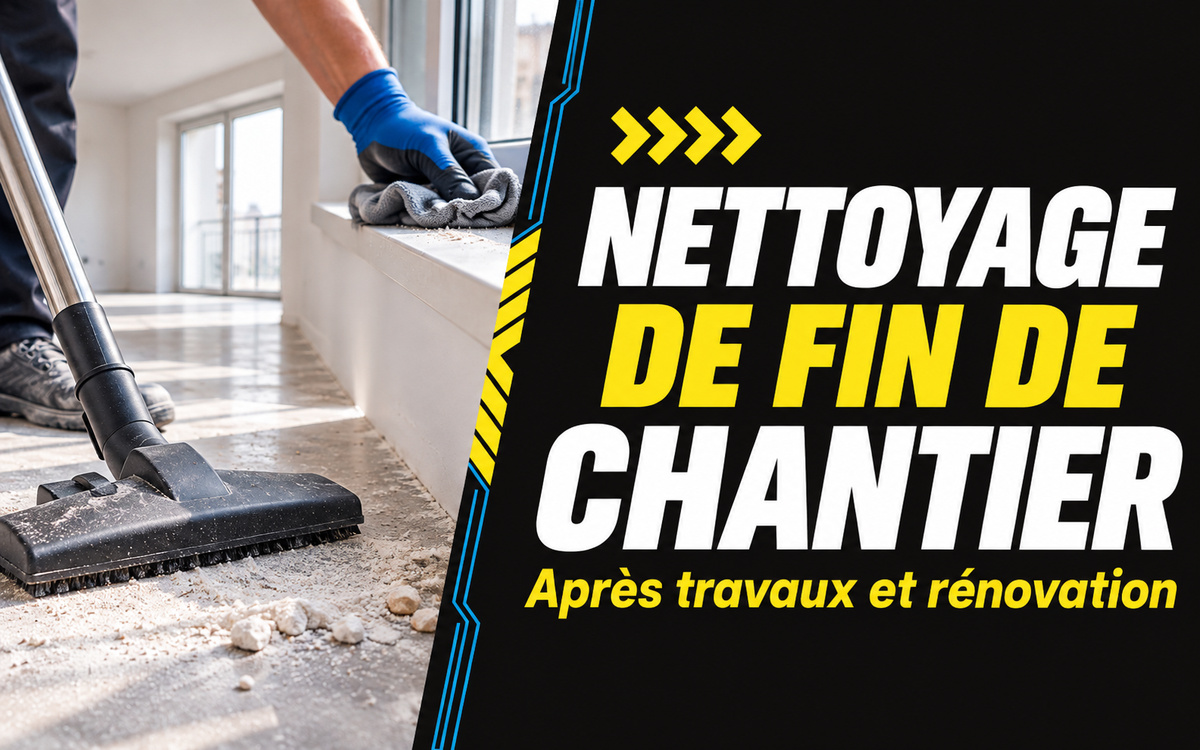 Nettoyage de fin de chantier à Bordeaux et dans un rayon de 40 km à Izon