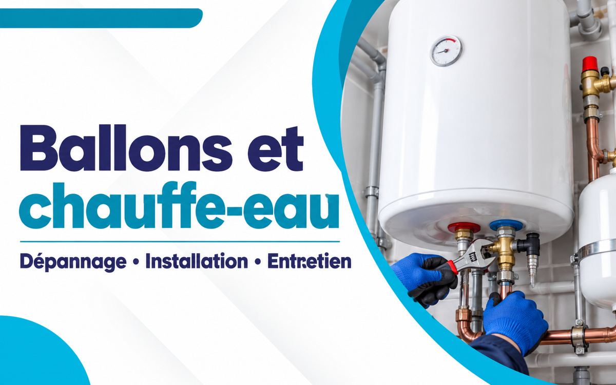 Ballons et chauffe-eau à Vitry-sur-Seine et dans un rayon de 40 km à Saint-Cloud