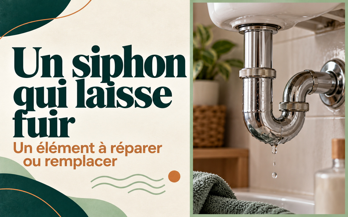 Un siphon qui laisse fuir à Jonzac et dans un rayon de 100 km à Haux