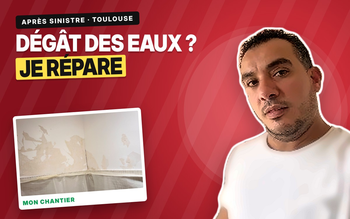 Remise en état après dégât des eaux à Lacaugne
