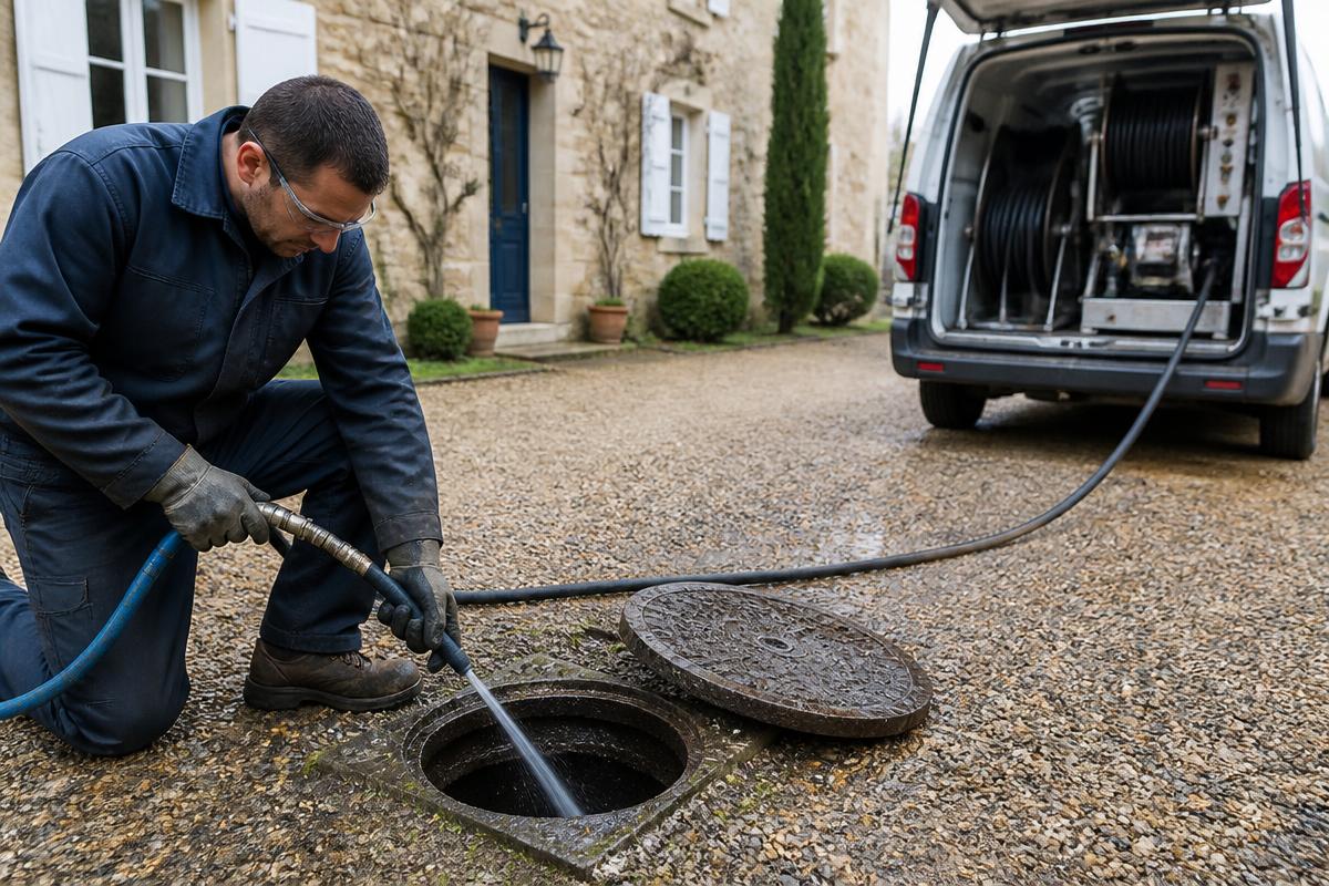 un spécialiste du dégorgement en intervention à Villeneuve-le-Roi (94290)