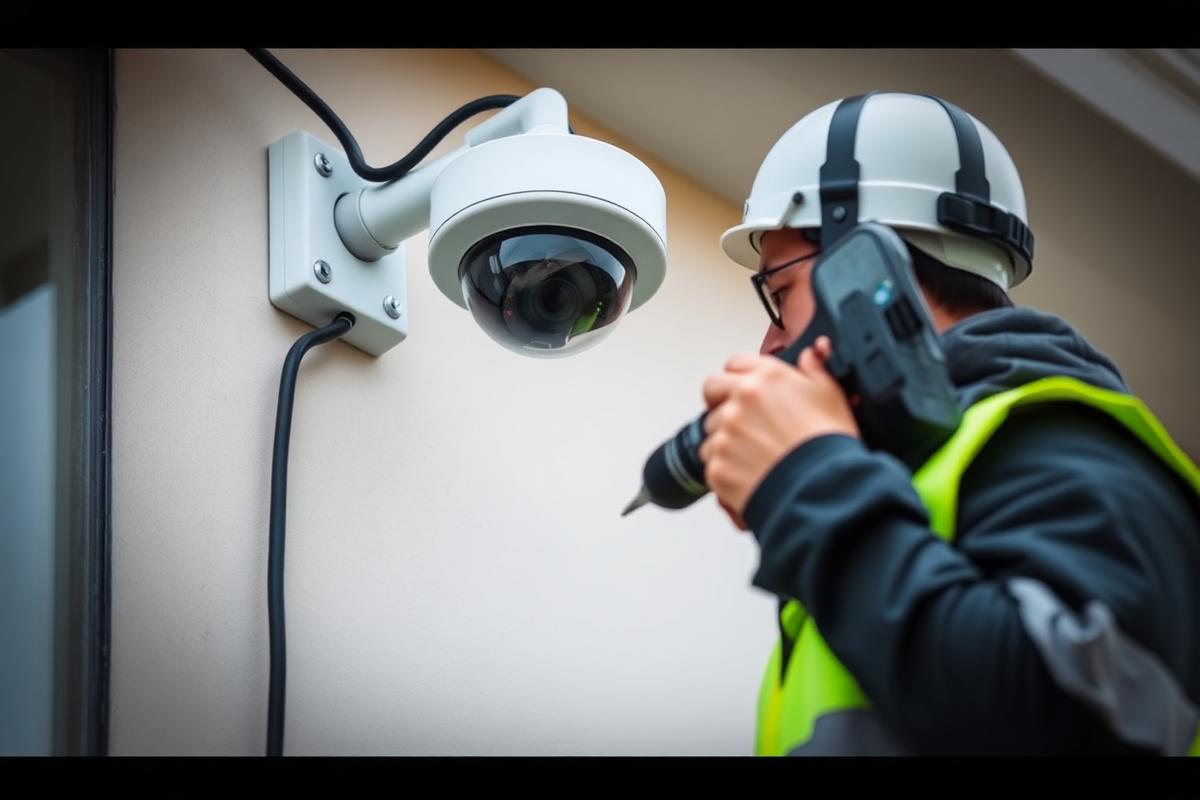 un installateur de vidéosurveillance en intervention à Évreux (27000)