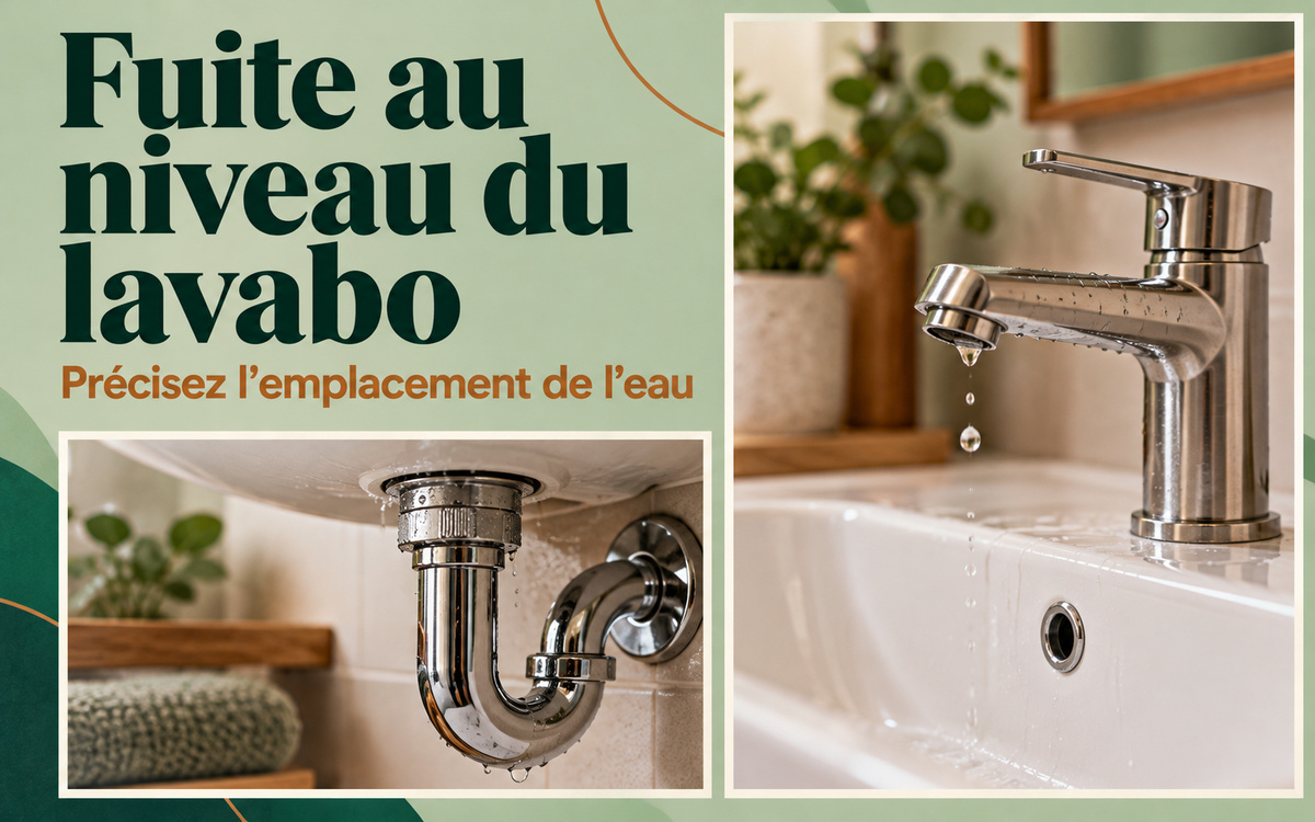 Fuite au niveau du lavabo à Jonzac et dans un rayon de 100 km à Haux