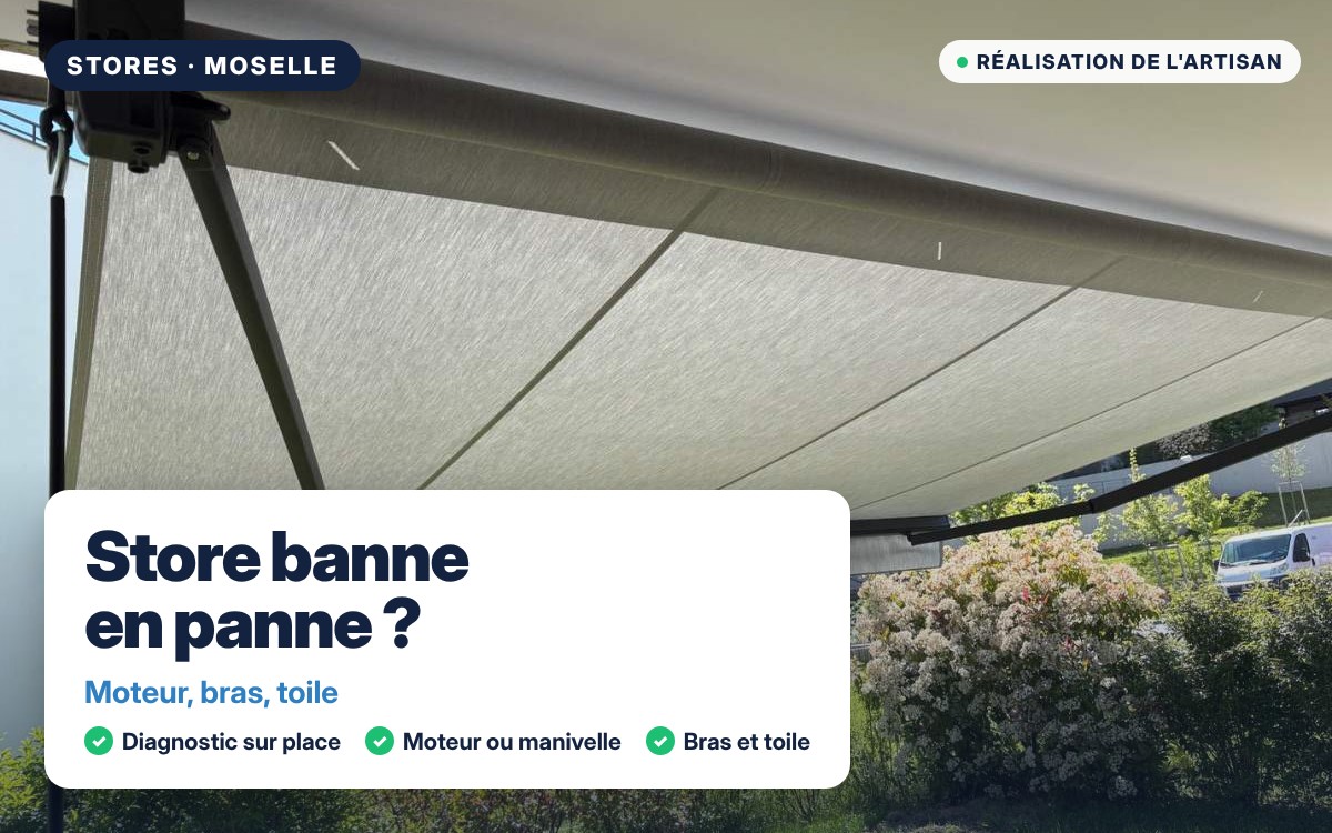 Dépannage et réparation de store banne à Diffembach-lès-Hellimer