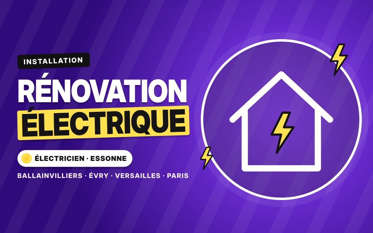 Rénovation électrique complète à Roinville