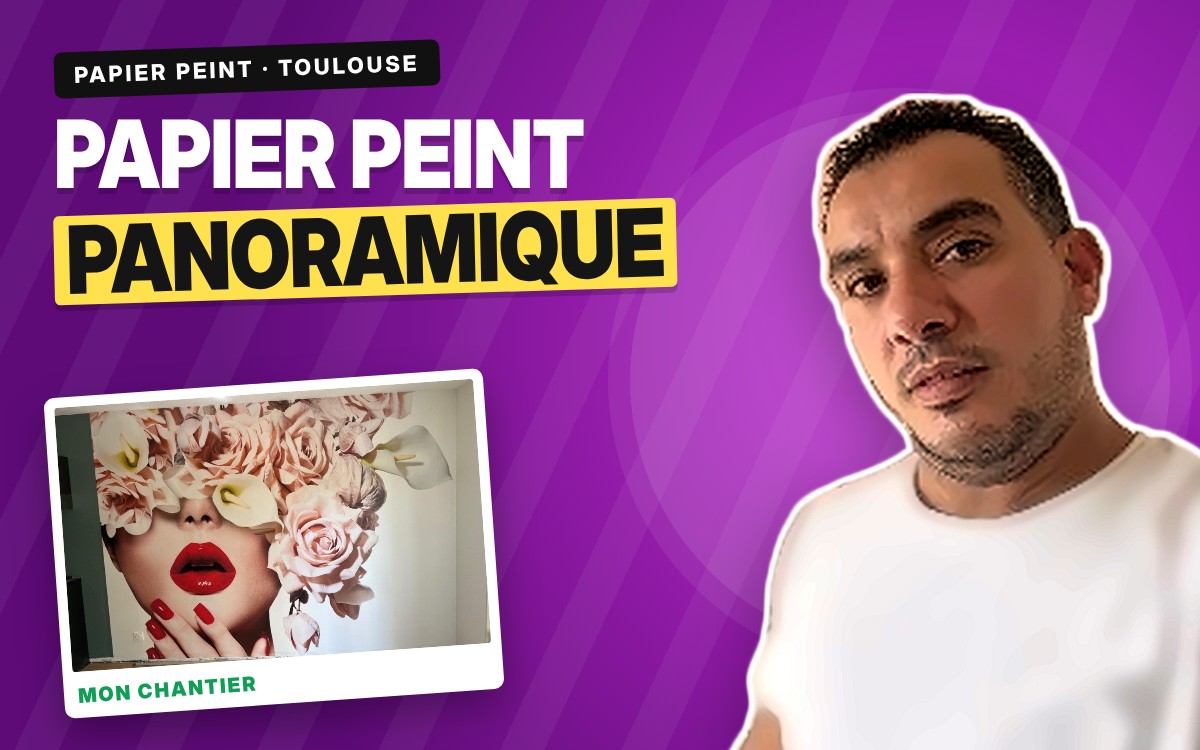 Pose de papier peint panoramique à Lacaugne