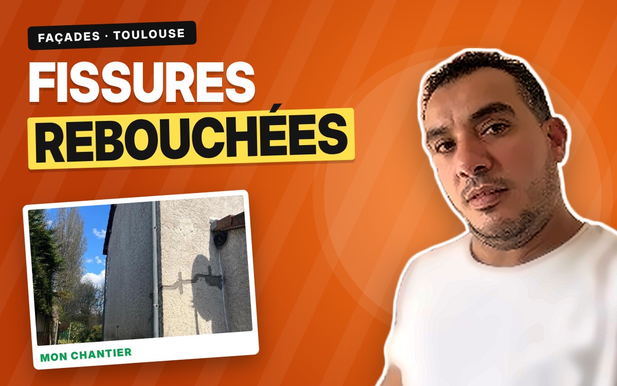 Rebouchage des fissures extérieures à Lacaugne