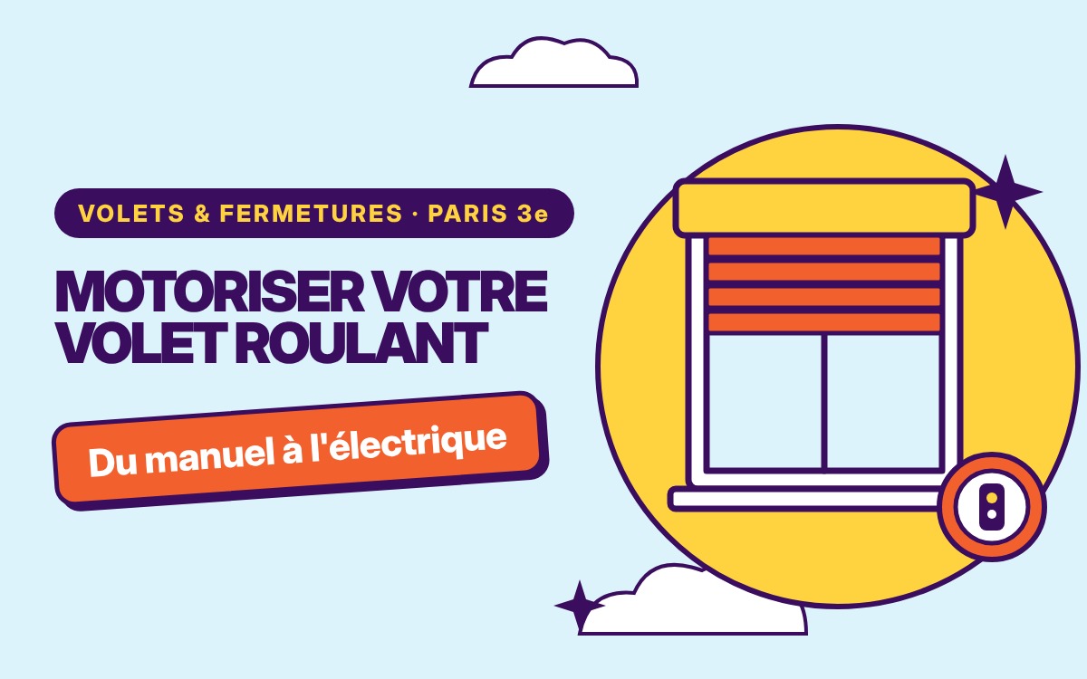 Motorisation de volet roulant à Le Vésinet