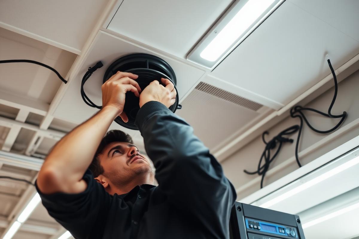 un installateur sonorisation en intervention à Bron (69500)