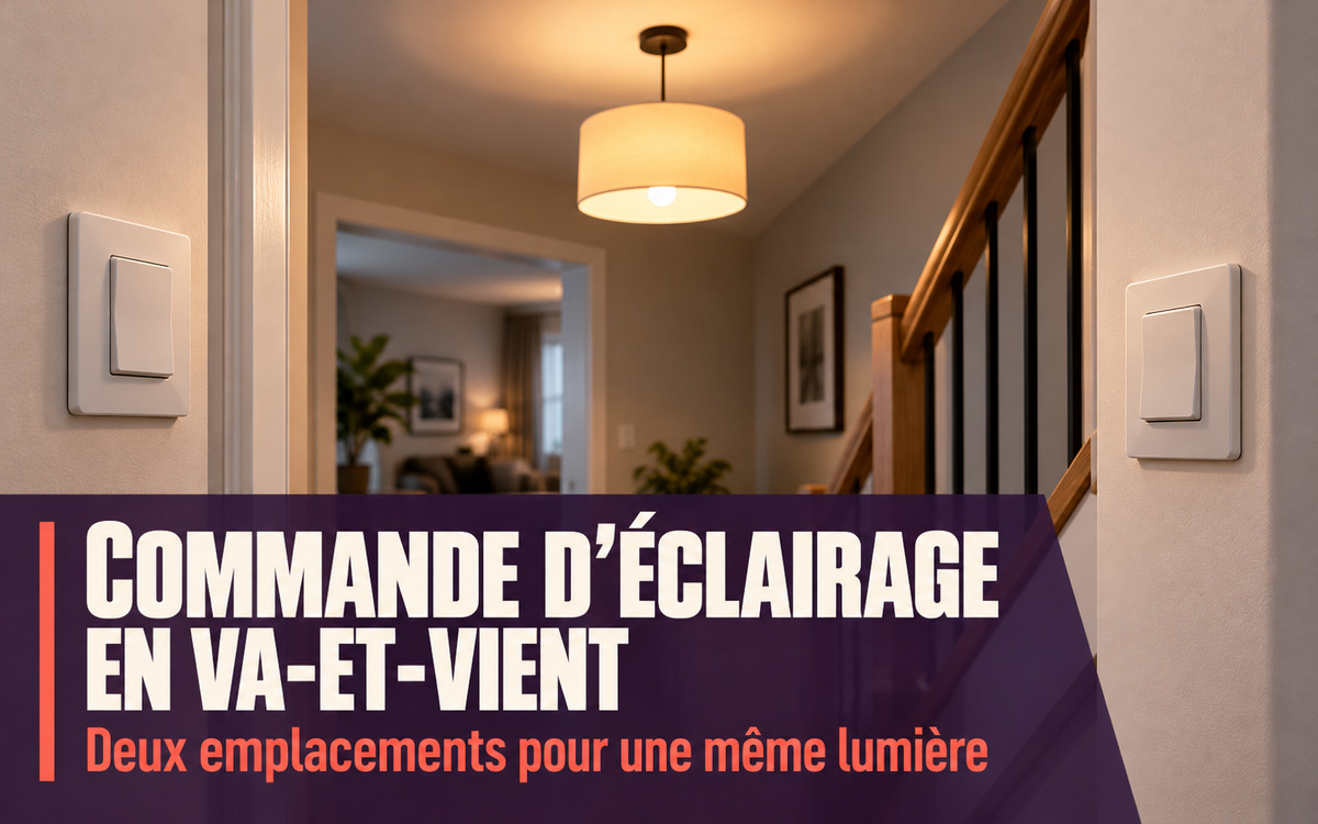Je vais installer un éclairage va-et-vient à Favières