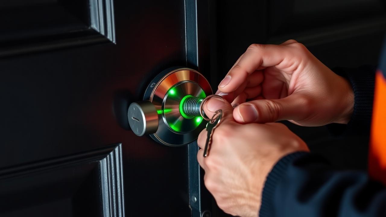 un installateur d'alarme en intervention à Vétraz-Monthoux (74100)