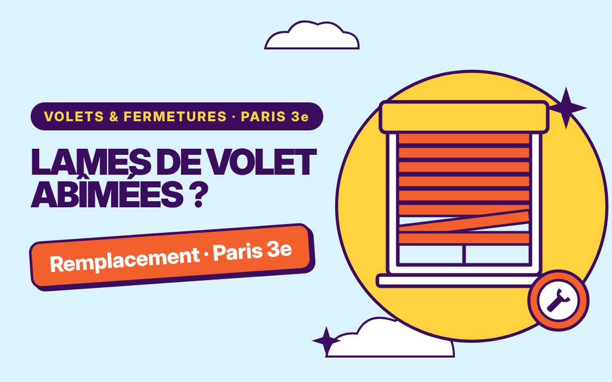 Remplacement de lames de volet roulant à Le Vésinet