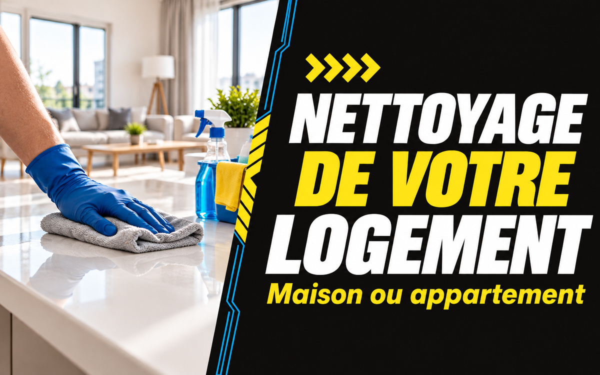 Nettoyage de votre logement à Bordeaux et dans un rayon de 40 km à Izon