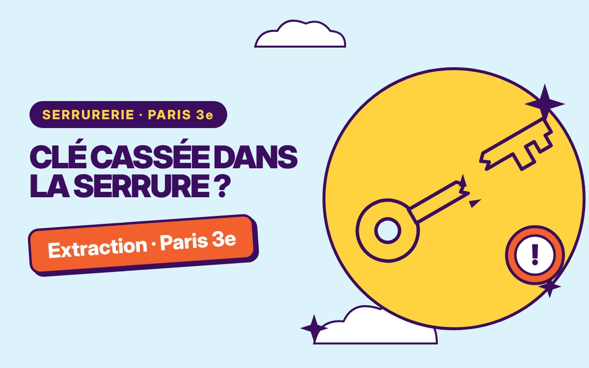 Extraction de clé cassée dans la serrure à Le Vésinet