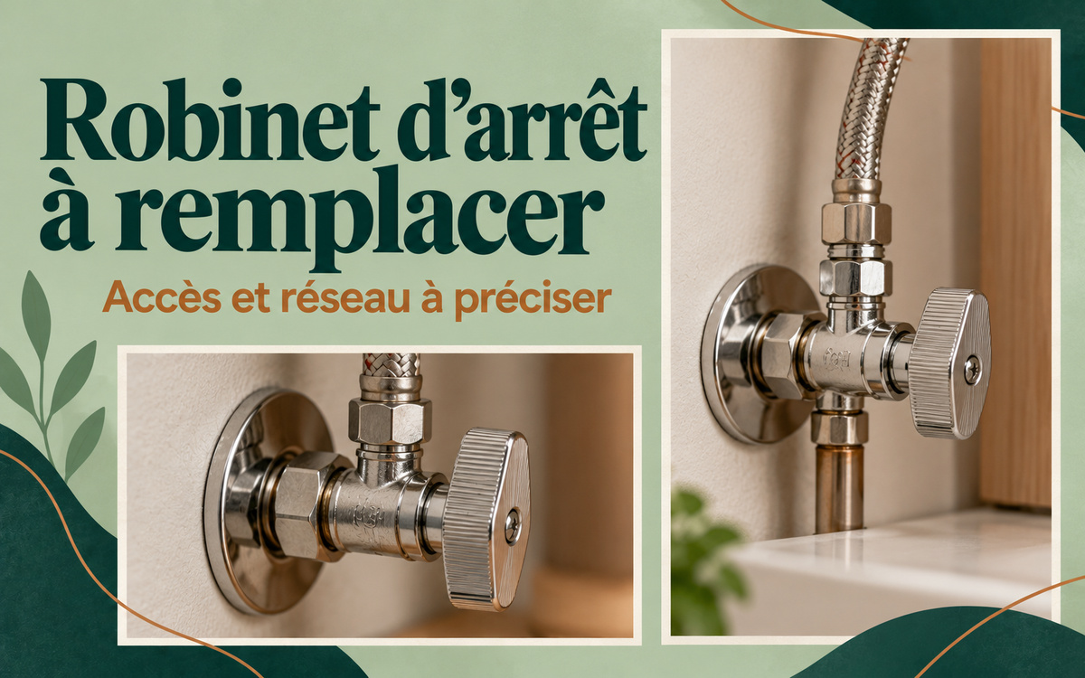 Robinet d’arrêt à remplacer à Jonzac et dans un rayon de 100 km à Haux