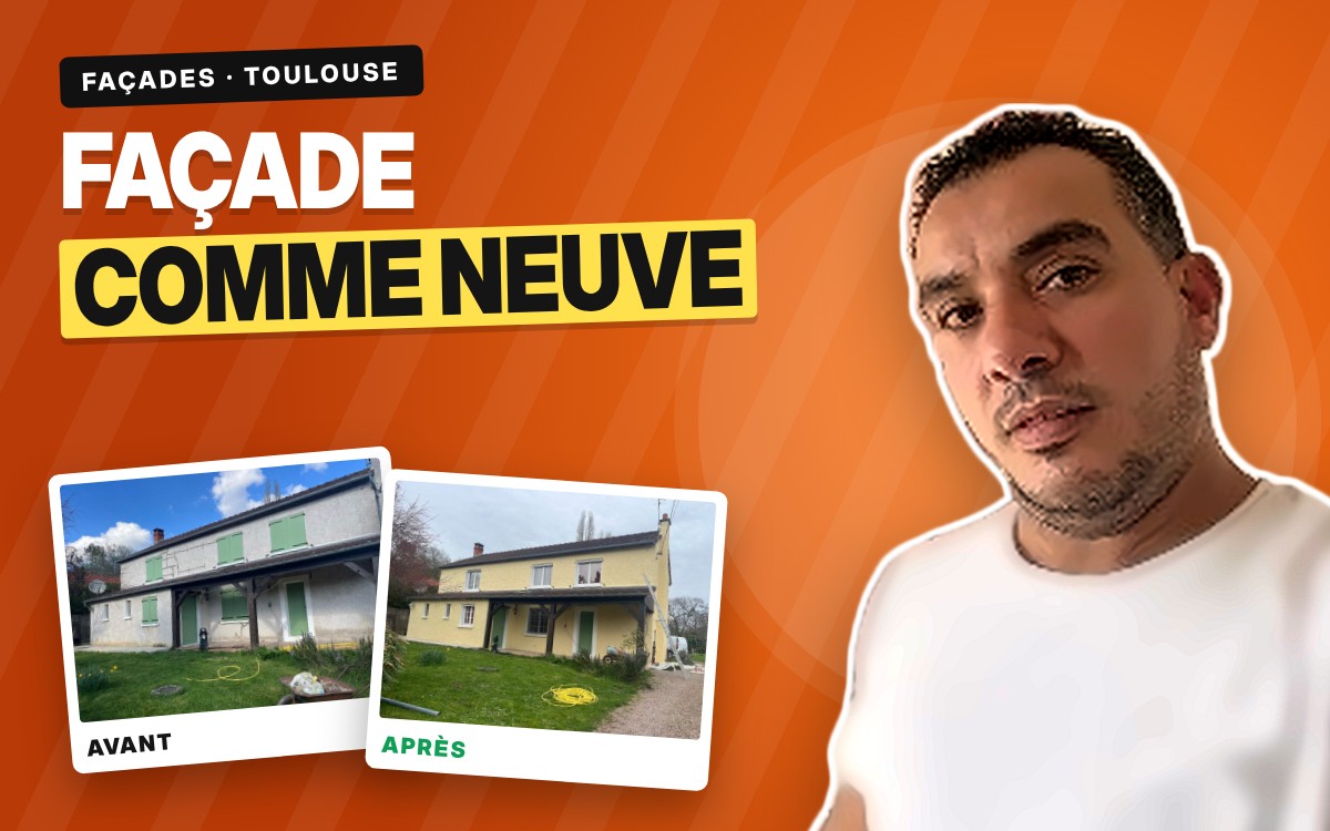 Rénovation complète de façade à Lacaugne