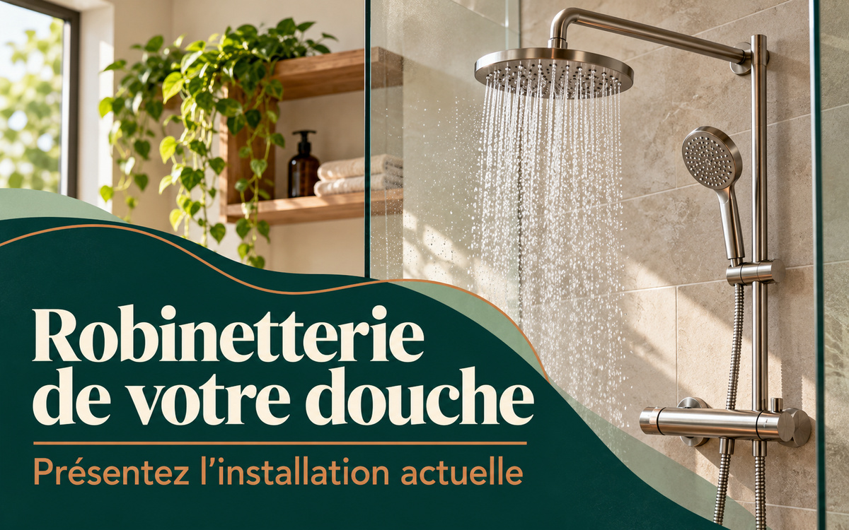 Robinetterie de votre douche à Jonzac et dans un rayon de 100 km à Haux