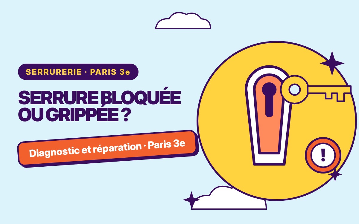 Réparation de serrure bloquée ou grippée à Le Vésinet