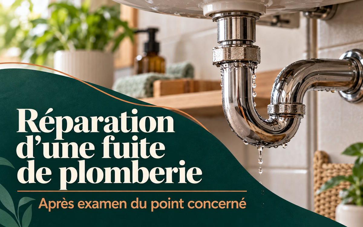 Réparation d’une fuite de plomberie à Jonzac et dans un rayon de 100 km à Haux