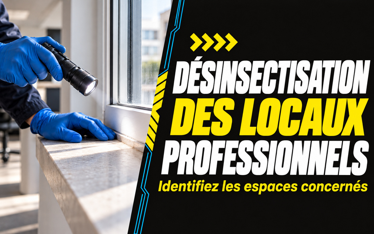 Désinsectisation des locaux professionnels à Bordeaux et dans un rayon de 40 km à Izon